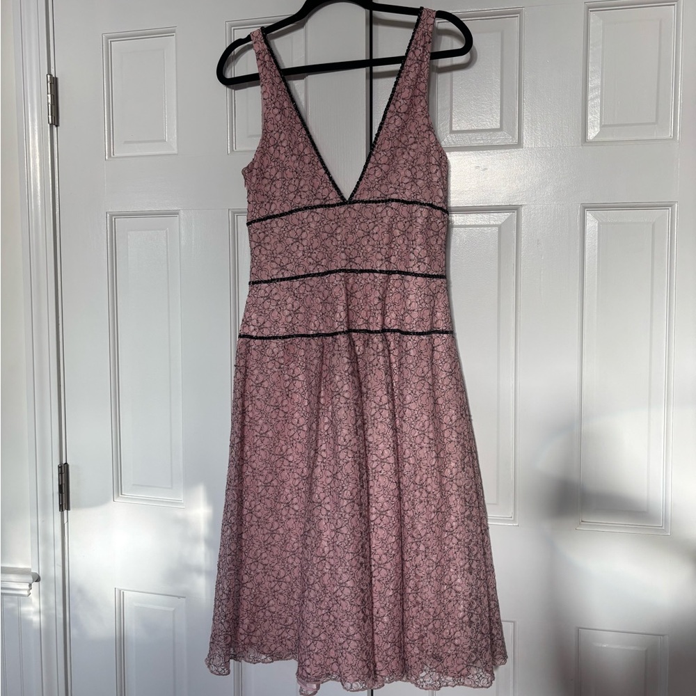 Vintage pink and black dress